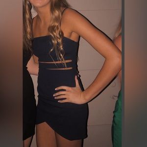 Navy blue bodycon dress - Windsor